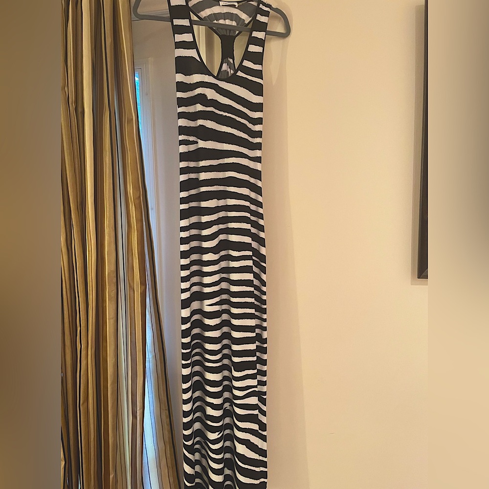 Calvin Klein sleeveless maxi dress.